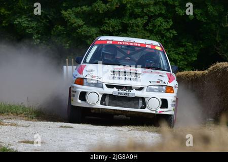 Stephen Chamberlain, Mitsubishi Evo IV, Dawn of Modern Rally, Forest Rally Stage, Goodwood Festival of Speed, les innovateurs - chefs d'œuvre de Motor Banque D'Images