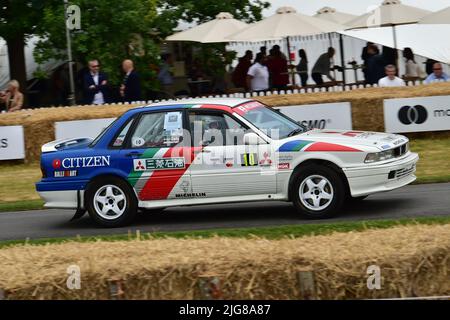 George Lepley, Mitsubishi Galant VR4, Dawn of Modern Rally, Forest Rally Stage, Goodwood Festival of Speed, The Innovators - chefs d'œuvre de Motorsp Banque D'Images