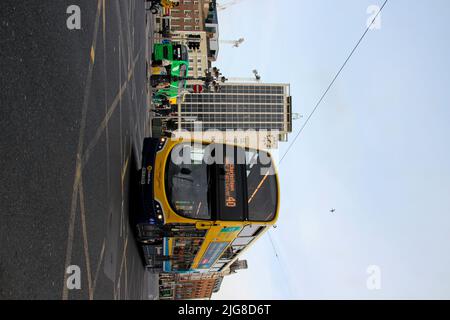 Irlande, Dublin, bus, O'Connell Street Banque D'Images