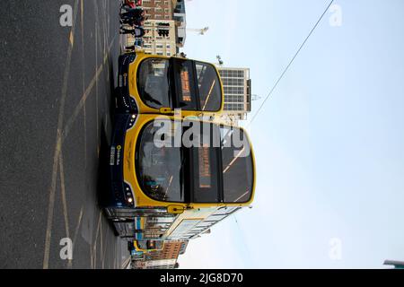 Irlande, Dublin, bus, O'Connell Street Banque D'Images