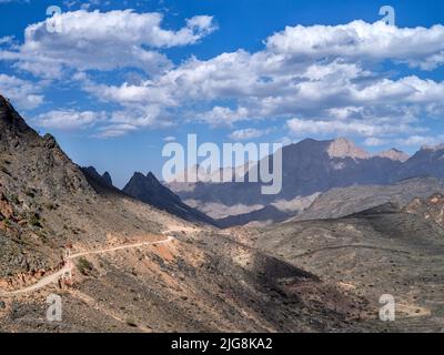 Snake Canyon dans les montagnes Hajar, Oman. Banque D'Images