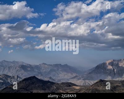 Snake Canyon dans les montagnes Hajjar, Oman. Banque D'Images