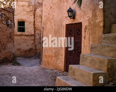 Promenez-vous dans le village musée historique de Misfat al Abriyyin, Oman. Banque D'Images