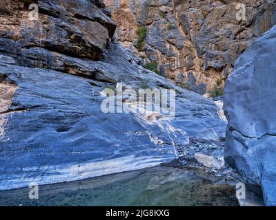 Wadi Nakhr, Oman. Banque D'Images