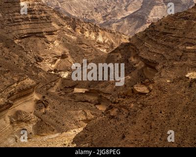 Le long de la route côtière 42, entre Hasik et Ash Shuwaymiyyah, Oman. Banque D'Images