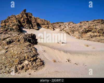 Dunes près d'Al Khalif, Oman. Banque D'Images