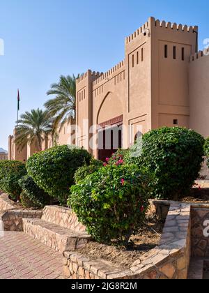 Colonades dans le souk historique de Nizwa, Oman. Banque D'Images