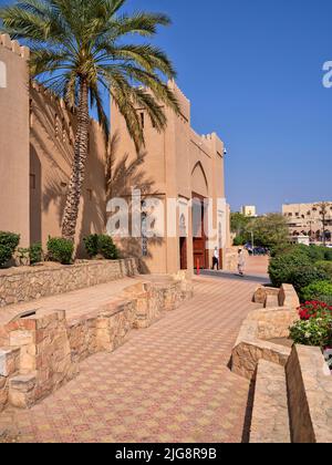 Colonades dans le souk historique de Nizwa, Oman. Banque D'Images