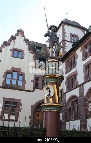 Suisse, Bâle, fontaine de Sévogel Banque D'Images