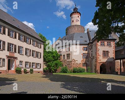 Château de Büdingen, cour, Hesse, Allemagne Banque D'Images