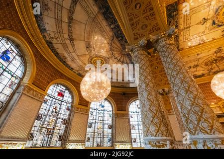 L'Angleterre, Londres, Knightsbridge, Victoria and Albert Museum, le Garden Cafe Banque D'Images