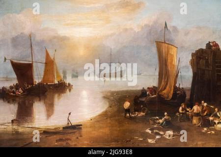 Peinture intitulée « un Rising Through Vapor » de Joseph Mallord William Turner daté avant 1807 Banque D'Images