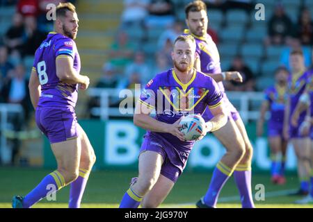 Newcastle, Royaume-Uni. 08th juillet 2022. NEWCASTLE UPON TYNE, ROYAUME-UNI. 8th JUIL Josh Woods de Newcastle Thunder en action pendant le match de championnat BETFRED entre Newcastle Thunder et Bradford Bulls à Kingston Park, Newcastle, le vendredi 8th juillet 2022. (Credit: Chris Lishman | MI News) Credit: MI News & Sport /Alay Live News Banque D'Images