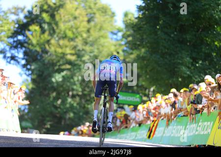 De la tombe à la Super Planche des belles filles, France. 8th juillet 2022. Pendant le Tour de France, Stage 7, France, 8th juillet 2022, Credit:Chris Wallis/Goding Images/Alamay Live News Credit: Peter Goding/Alay Live News Banque D'Images