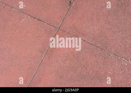 carrelage carré rougeâtre avec joints, texture de fond en ciment vectoriel Banque D'Images