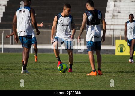 Limeira, Brésil. 08th juillet 2022. SP - Limeira - 07/08/2022 - ENTRAÎNEMENT, INTER DE LIMEIRA - joueur Emerson de l'Inter de Limeira pendant l'entraînement au stade Major Levy Sobrinho. Photo: Roberto Gardinalli/AGIF/Sipa USA crédit: SIPA USA/Alay Live News Banque D'Images