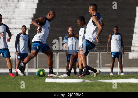 Limeira, Brésil. 08th juillet 2022. SP - Limeira - 07/08/2022 - ENTRAÎNEMENT, INTER DE LIMEIRA - équipe Inter de Limeira pendant l'entraînement au stade Major Levy Sobrinho, à Limeira. Photo: Roberto Gardinalli/AGIF/Sipa USA crédit: SIPA USA/Alay Live News Banque D'Images