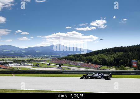 10 GASLY Pierre (fra), Scuderia AlphaTauri AT03, action pendant la Formule 1 Rolex Grosser Preis Von Osterreich 2022, Grand Prix autrichien 2022, 11th tour du Championnat du monde de Formule 1 de la FIA 2022 de 8 juillet à 10, 2022 sur le Red Bull Ring, à Spielberg, Autriche - photo: DPPI/DPPI/LiveMedia Banque D'Images