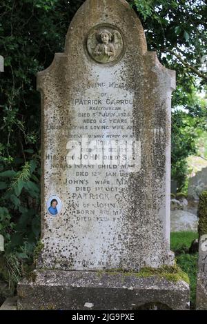 Ancien cimetière irlandais Banque D'Images