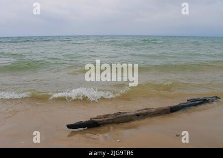 Vent se déplaçant au-dessus du lac Michigan Banque D'Images