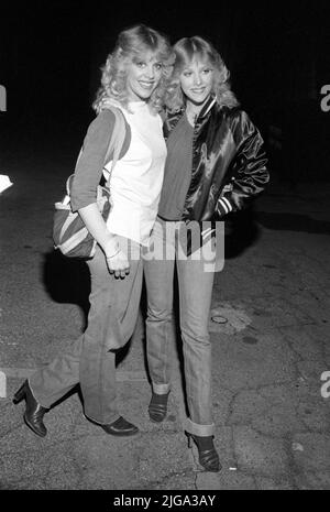 Marie Curie et Cherie Currie 10 avril 1980 crédit: Ralph Dominguez/MediaPunch Banque D'Images