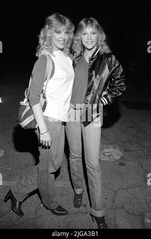 Marie Curie et Cherie Currie 10 avril 1980 crédit: Ralph Dominguez/MediaPunch Banque D'Images