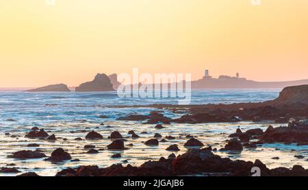 Phare de la côte de Big sur en Californie, États-Unis d'Amérique. Banque D'Images