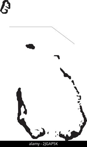 Carte noire des ÎLES COCOS (KEELING), AUSTRALIE Illustration de Vecteur