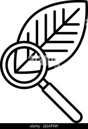 quitter, icône de recherche. Simple ligne fine, vectorisation des icônes de biologie pour UI et UX, site Web ou application mobile sur fond blanc Illustration de Vecteur