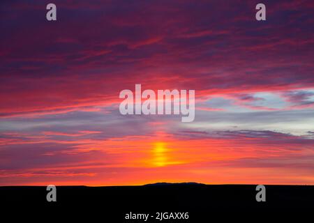 Sunrise, réserve naturelle nationale de Malheur, Oregon Banque D'Images