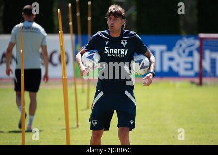 Primiero, Italie. 09th juillet 2022. Gabriele Cioffi pendant la retraite d'été pré-championnat de Hellas Verona, Primiero, Veneto, Italia, 9 Jul 2022 (photo par AllShotLive/Sipa USA) Credit: SIPA USA/Alay Live News Banque D'Images