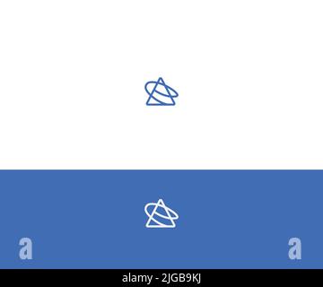 Lettre A modèle de logo vecteur symbole de monogramme abstrait. Dernier Vecteur d'icône Illustration de Vecteur