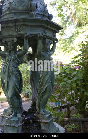 fontaine publique de nantes Banque D'Images