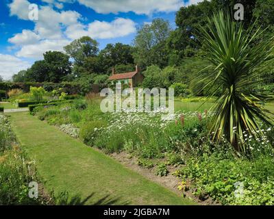 Jardin clos de Hoveton Hall Banque D'Images