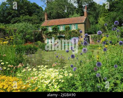 Jardin clos de Hoveton Hall Banque D'Images