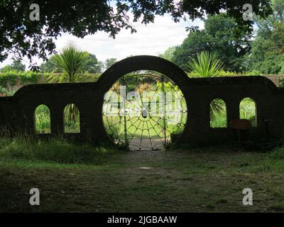 Jardin clos de Hoveton Hall Banque D'Images