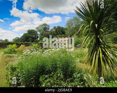 Jardin clos de Hoveton Hall Banque D'Images