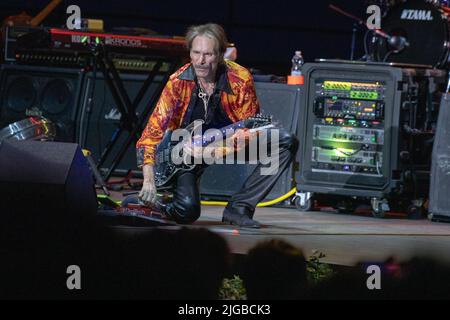 Steve Vai pendant Steve Vai, concert de musique à Gardone Riviera (BS), Italie, 05 juillet 2022 Banque D'Images