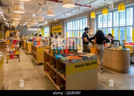 Librairie Powerhouse dans la ville industrielle dans Sunset Park Brooklyn NYC Banque D'Images