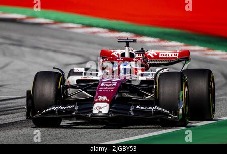 SPIELBERG - Valtteri Bottas (77) avec l'Alfa Romeo C40 pendant la course de sprint devant le Grand Prix d'Autriche F1 à l'anneau de taureaux rouges sur 9 juillet 2022 à Spielberg, Autriche. ANP SEM VAN DER WAL Banque D'Images