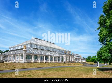 The Temperate House, Kew Gardens, Richmond, Londres, Angleterre, ROYAUME-UNI Banque D'Images