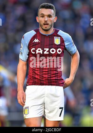 John McGinn of Aston Villa - Brighton & Hove Albion v Aston Villa, Premier League, Amex Stadium, Brighton, Royaume-Uni - 26th février 2022 usage éditorial exclusif - restrictions DataCo applicables Banque D'Images