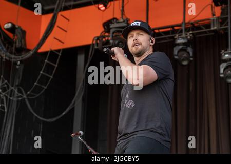 Milwaukee, États-Unis. 08th juillet 2022. Jameson Rodgers au Festival de musique Summerfest sur 8 juillet 2022, à Milwaukee, Wisconsin (photo de Daniel DeSlover/Sipa USA) crédit: SIPA USA/Alay Live News Banque D'Images