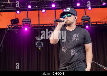 Milwaukee, États-Unis. 08th juillet 2022. Jameson Rodgers au Festival de musique Summerfest sur 8 juillet 2022, à Milwaukee, Wisconsin (photo de Daniel DeSlover/Sipa USA) crédit: SIPA USA/Alay Live News Banque D'Images