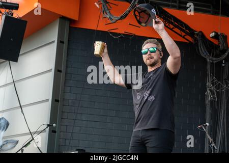 Milwaukee, États-Unis. 08th juillet 2022. Jameson Rodgers au Festival de musique Summerfest sur 8 juillet 2022, à Milwaukee, Wisconsin (photo de Daniel DeSlover/Sipa USA) crédit: SIPA USA/Alay Live News Banque D'Images