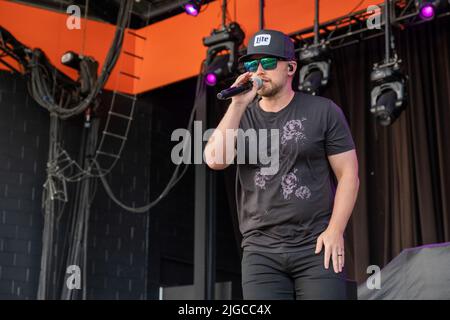 Milwaukee, États-Unis. 08th juillet 2022. Jameson Rodgers au Festival de musique Summerfest sur 8 juillet 2022, à Milwaukee, Wisconsin (photo de Daniel DeSlover/Sipa USA) crédit: SIPA USA/Alay Live News Banque D'Images
