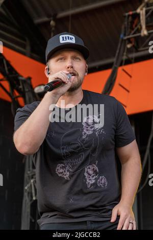 Milwaukee, États-Unis. 08th juillet 2022. Jameson Rodgers au Festival de musique Summerfest sur 8 juillet 2022, à Milwaukee, Wisconsin (photo de Daniel DeSlover/Sipa USA) crédit: SIPA USA/Alay Live News Banque D'Images