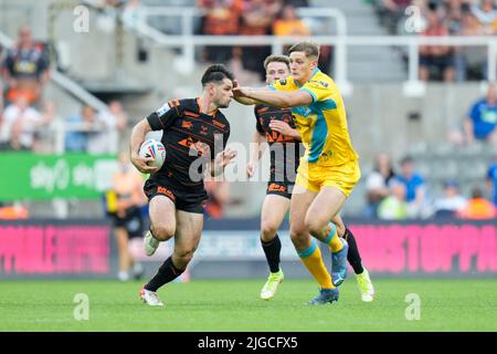 Jake Mamo #4 de Castleford Tigers fait une pause Banque D'Images