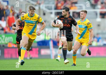 Jake Mamo #4 de Castleford Tigers fait une pause à Newcastle, Royaume-Uni le 7/9/2022. (Photo de Steve Flynn/News Images/Sipa USA) Banque D'Images