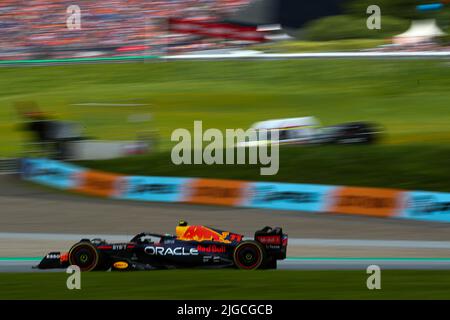 #11 Sergio Perez, Red Bull Racing, Honda pendant le GP autrichien, 6-10 juillet 2022 au Red Bull Ring Track, Formule 1 Championnat du monde 2022. Banque D'Images